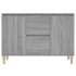Aparador de madera de ingeniería gris Sonoma 101x35x70