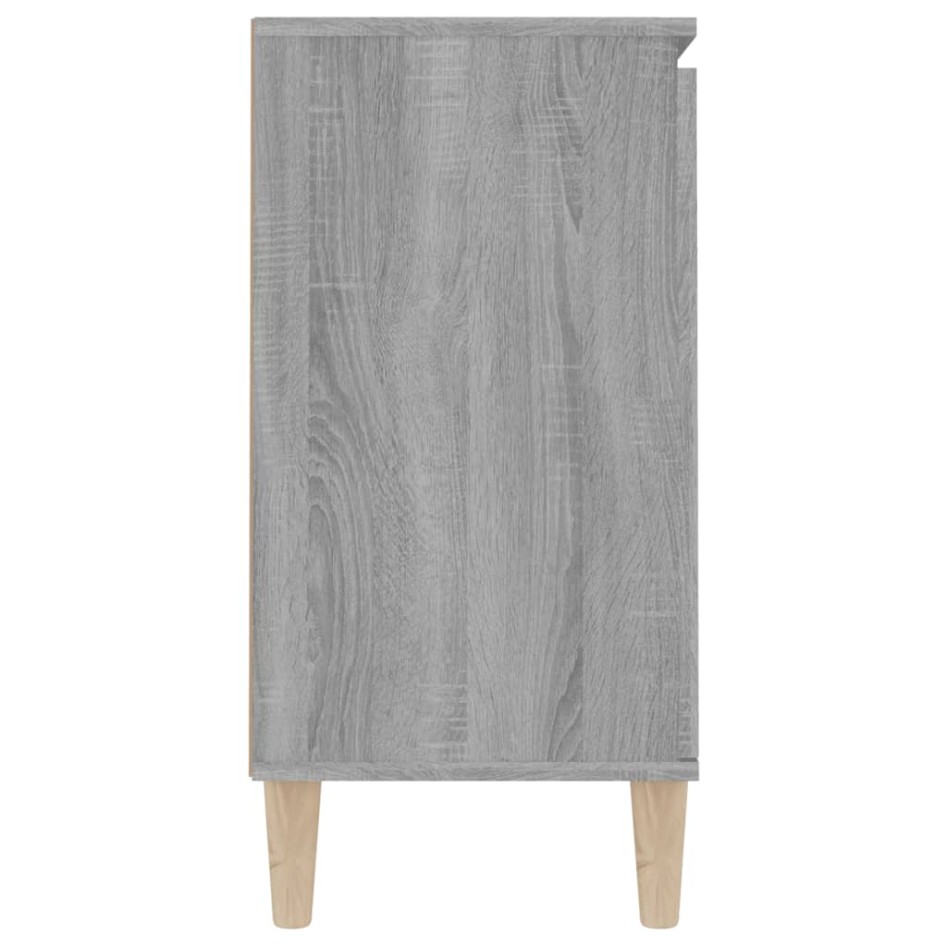Aparador de madera de ingeniería gris Sonoma 101x35x70