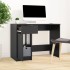 Escritorio de madera contrachapada negro 100x50x75