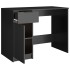 Escritorio de madera contrachapada negro 100x50x75