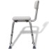 Silla de ducha de aluminio