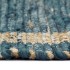 Alfombra de yute tejida a mano azul 160x230