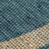 Alfombra de yute tejida a mano azul 160x230