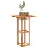 Mesa alta de terraza madera maciza de acacia 75x75x110