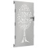 Puerta de jardín acero corten diseño árbol 85x175