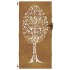 Puerta de jardín acero corten diseño árbol 85x175
