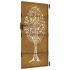 Puerta de jardín acero corten diseño árbol 85x175