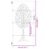 Puerta de jardín acero corten diseño árbol 85x175