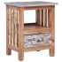 Mesita de noche madera maciza de caoba 41x30x50