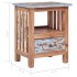 Mesita de noche madera maciza de caoba 41x30x50