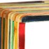 Set estantería de pared 3 uds teca maciza reciclada