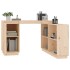 Escritorio de madera maciza de pino 110x50x75