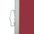 Toldo lateral retráctil de jardín rojo 160x600