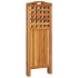 Biombo de 4 paneles de madera maciza de acacia 162x2x115