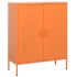 Armario de almacenamiento acero naranja 80x35x101,5