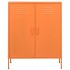 Armario de almacenamiento acero naranja 80x35x101,5