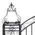 Puerta de jardín decorativa de hierro forjado 122x20,5x100
