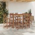 Mesa de bar de madera maciza de acacia 150x70x105