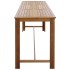 Mesa de bar de madera maciza de acacia 150x70x105