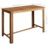 Mesa de bar de madera maciza de acacia 150x70x105
