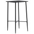 Mesa alta de cocina MDF negro 60x60x111
