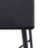 Mesa alta de cocina MDF negro 60x60x111