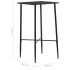 Mesa alta de cocina MDF negro 60x60x111