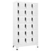 Taquilla de acero blanco 90x40x180 cm