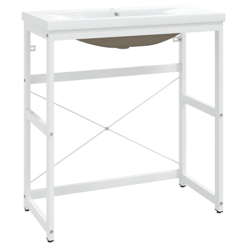 Estructura de baño con lavabo incorporado hierro