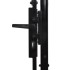 Cancela de valla doble puerta con puntas acero negro 3x1,25