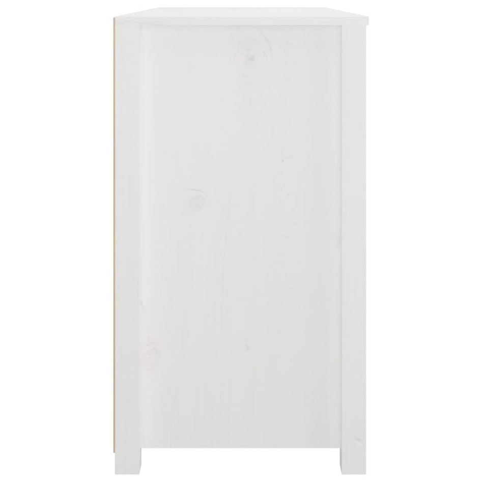 Armario auxiliar de madera maciza de pino blanco 100x40x72