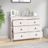 Armario auxiliar de madera maciza de pino blanco 100x40x72