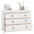 Armario auxiliar de madera maciza de pino blanco 100x40x72