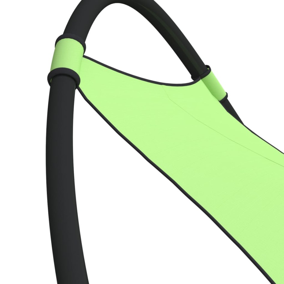 Tumbona mecedora con ruedas acero y tejido textilene