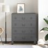 Cajonera industrial de metal gris antracita 78x40x93