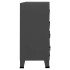 Cajonera industrial de metal gris antracita 78x40x93
