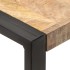 Mesa de comedor madera maciza de mango rugosa 70x70x75