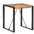 Mesa de comedor madera maciza de mango rugosa 70x70x75