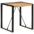 Mesa de comedor madera maciza de mango rugosa 70x70x75