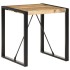 Mesa de comedor madera maciza de mango rugosa 70x70x75