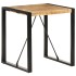 Mesa de comedor madera maciza de mango rugosa 70x70x75