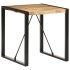 Mesa de comedor madera maciza de mango rugosa 70x70x75