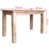 Mesa de comedor de madera maciza de caoba 120x60x77