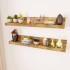 Estantes de pared 2 uds madera