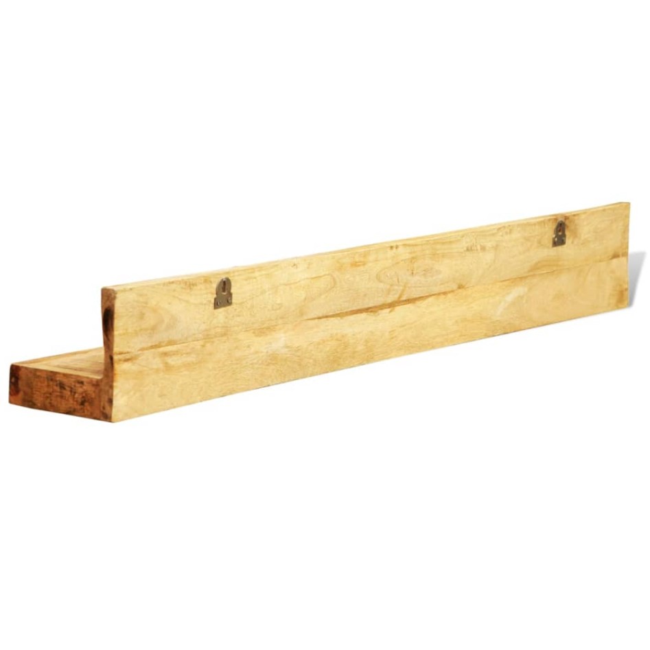 Estantes de pared 2 uds madera