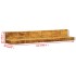 Estantes de pared 2 uds madera