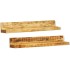 Estantes de pared 2 uds madera