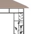 Cenador con mosquitera gris taupe 3x3x2,73 m 180