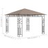 Cenador con mosquitera gris taupe 3x3x2,73 m 180