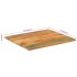 Tablero de mesa rectangular madera maciza 70x80 cm 25-27